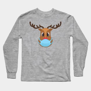 Rudolph Face Mask Long Sleeve T-Shirt